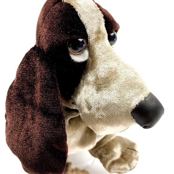 Basset Hound Special Velvet Limited Edition HushPuppy Collection Plush Bean Bag - Picture 4 of 16